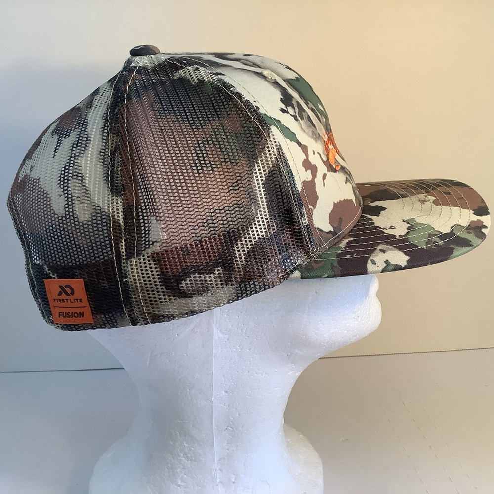 BACKCOUNTRY HUNTERS & ANGLERS First Lite Camo Trucker Hat Mesh Back Adjustable