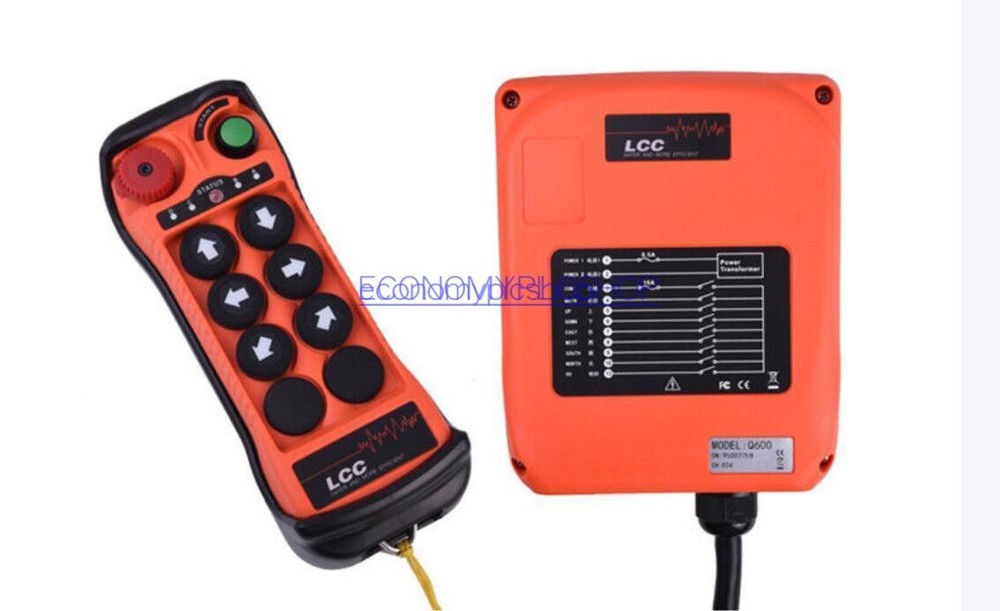 12V-380V 6Button Single Speed Hoist Crane Industrial Wireless Remote Control
