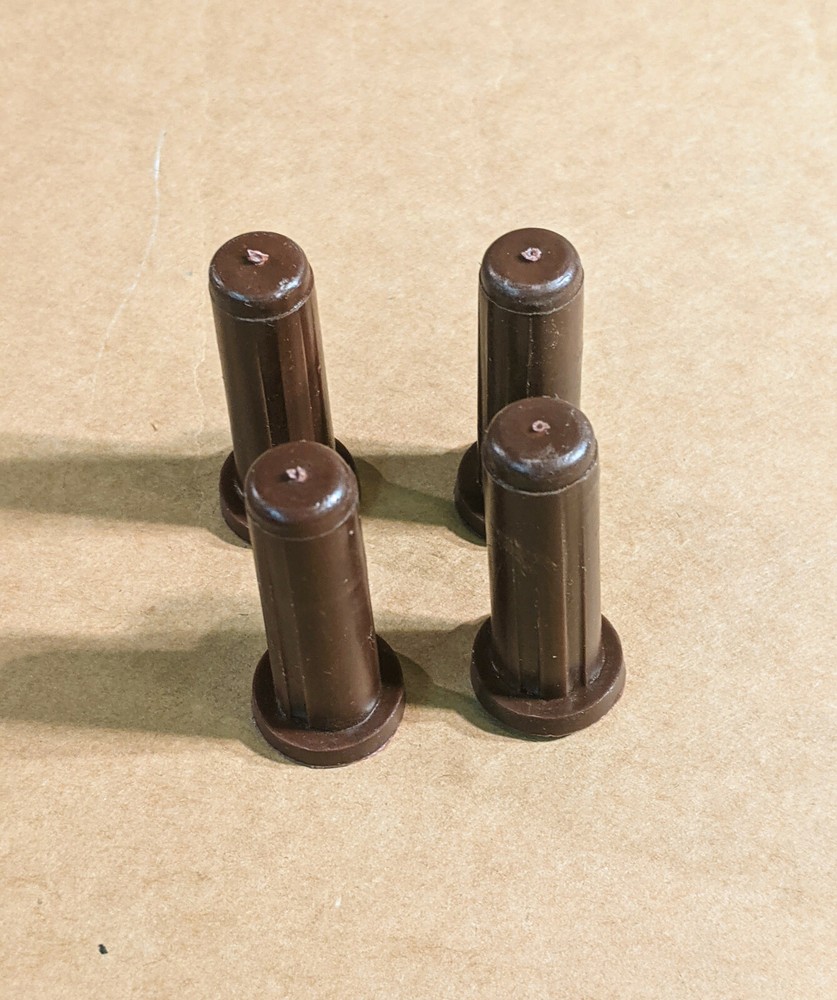Set of (4) 1/2" Roller/Caster Socket Sleeve Plastic Inserts for bed legs