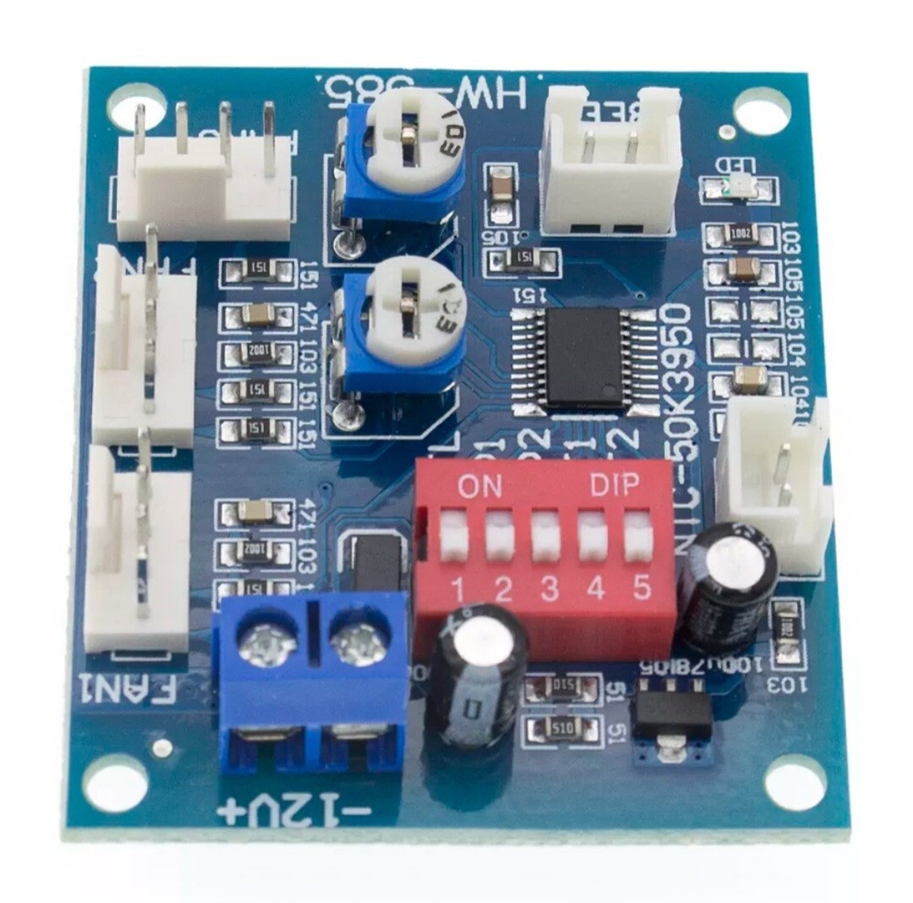 Automatic Temperature Control CPU Fan Speed DC Controller 12V PWM PC Board 🇬🇧