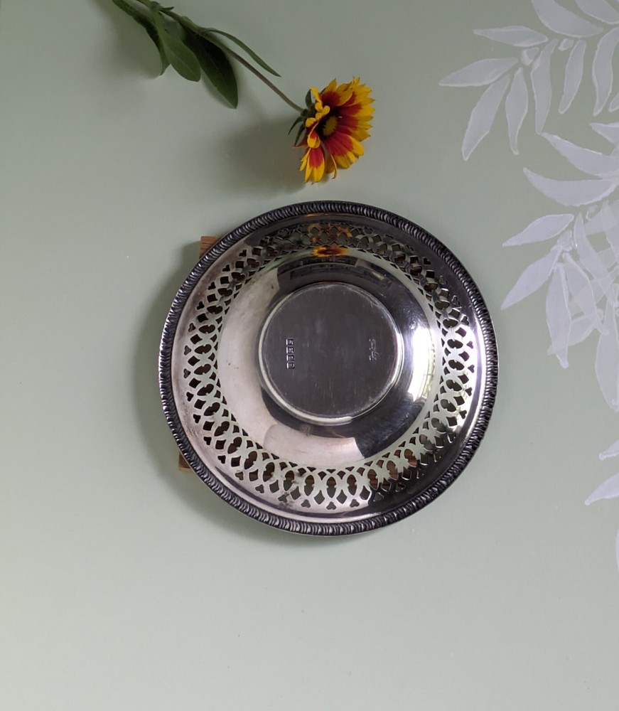 EPNS 5" Bowl Heart Pattern, England