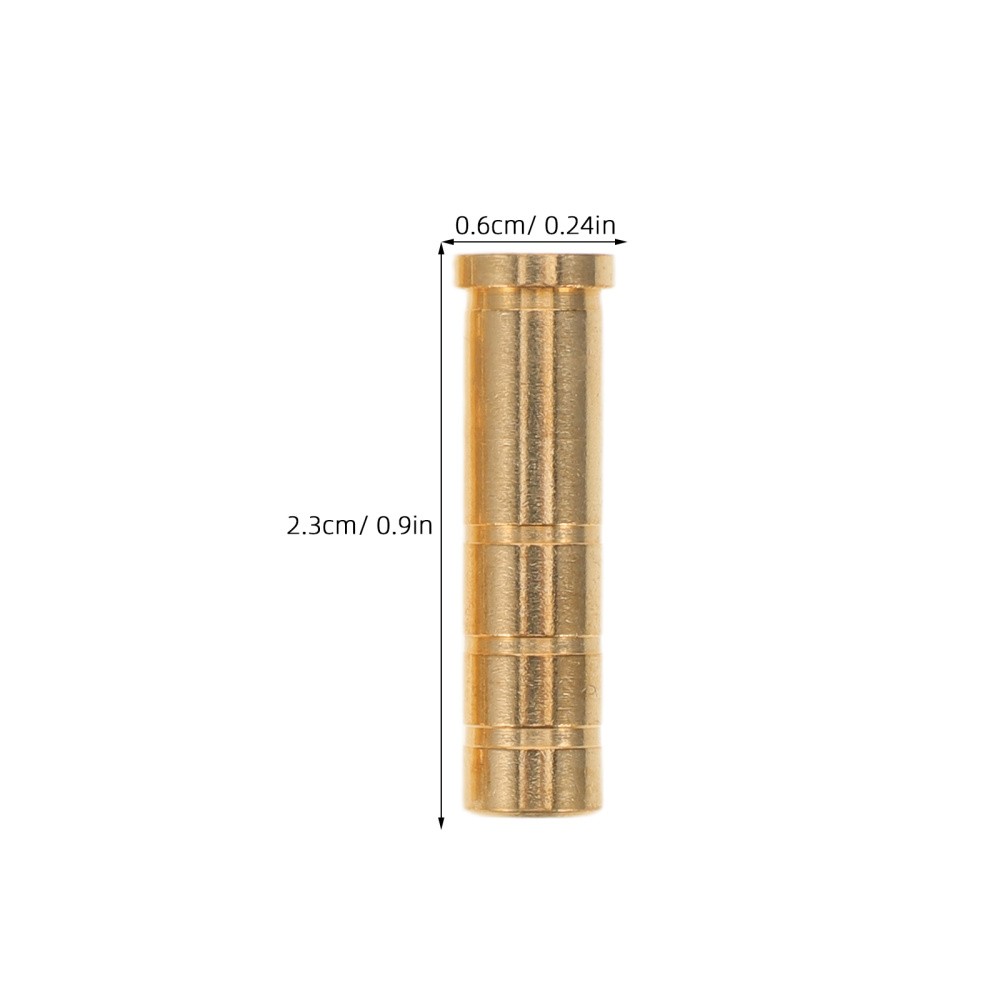 12 Pcs Arrow Connection Seat Points Insert Archery Connector Accessories Brass