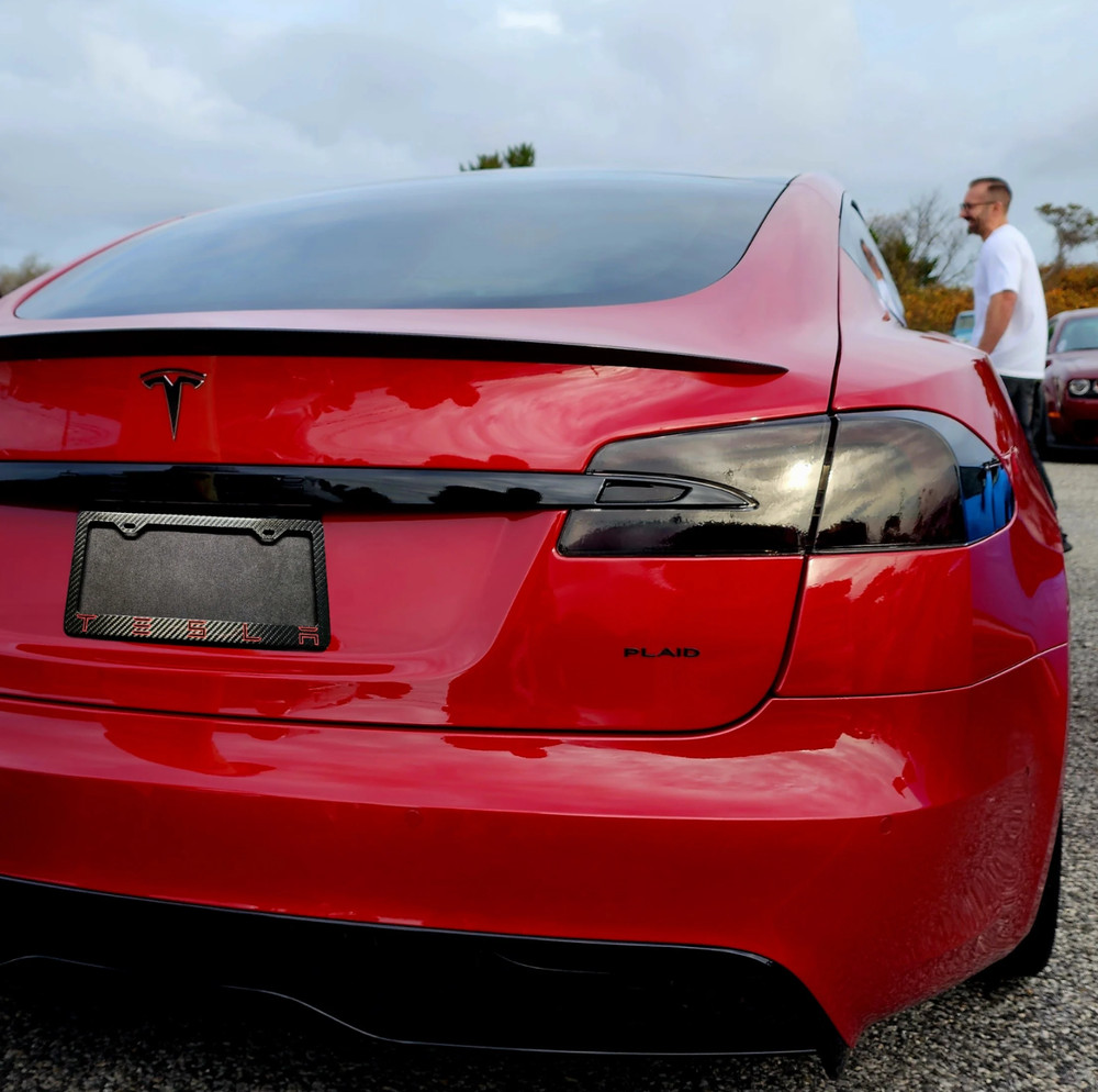 Tesla Performance Real Carbon Fiber License Plate Frame
