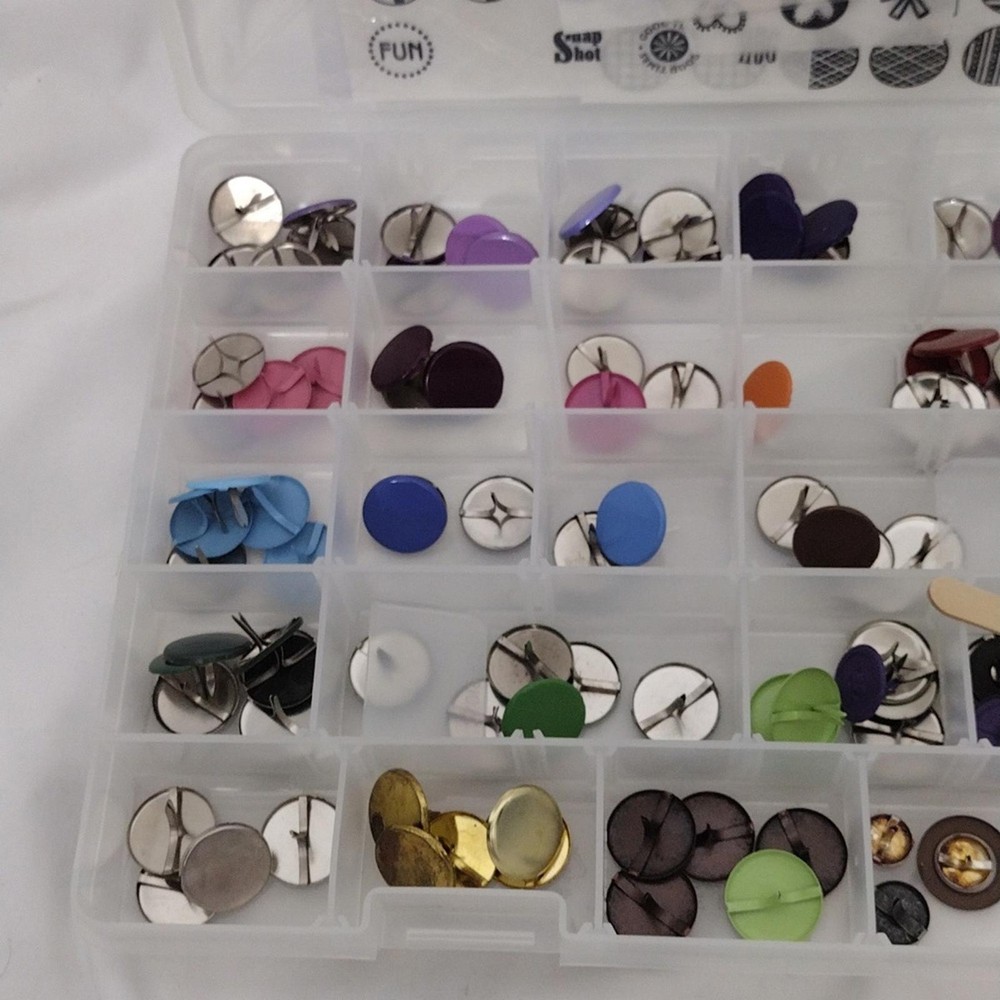 Stampin Up! Assorted Brads With Clear Case
