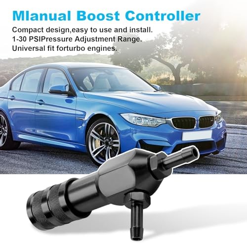2025 Manual Boost Controller Kit, 1-30 PSI Car Turbo Boost Controller, Black
