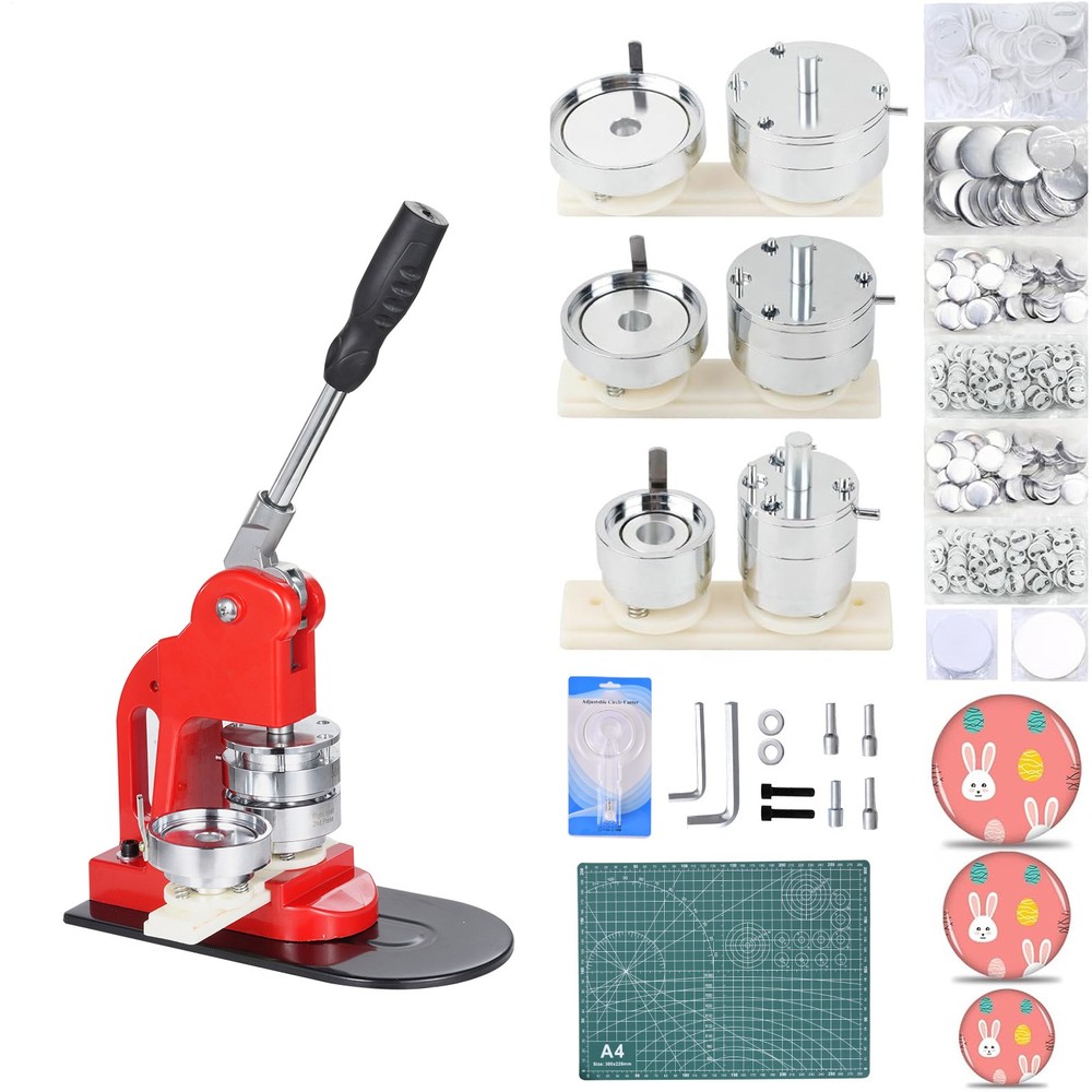 32/58/75mm Button Maker Kit Button Maker Pin Badge Press Magnet Machine