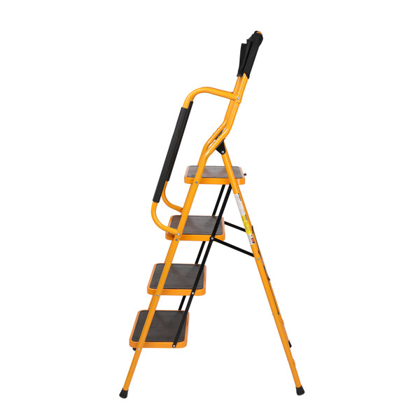 Iron 4-step step ladder with handrails ginger WE
