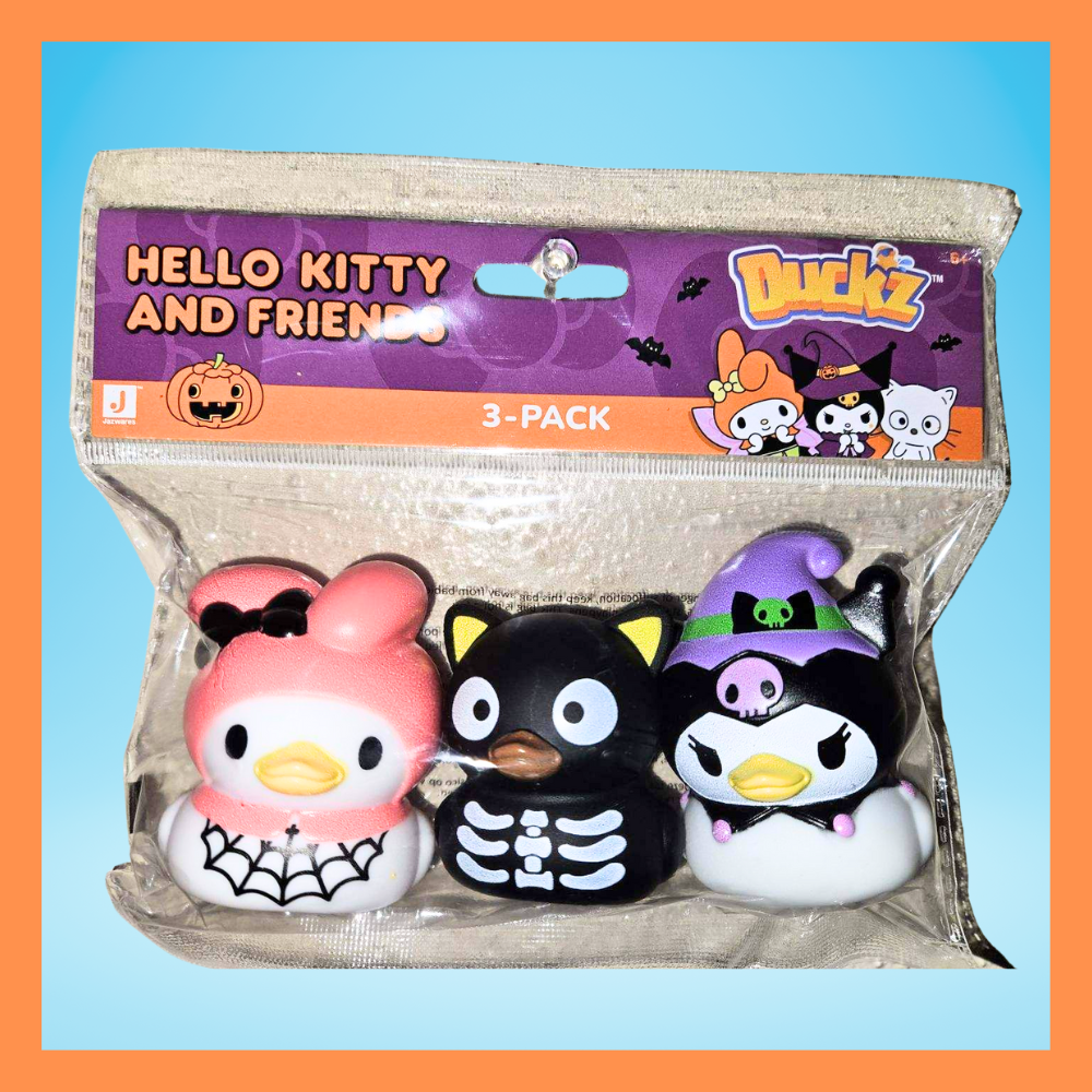 Hello Kitty Character Halloween Rubber Ducks 6 count Fun Toy