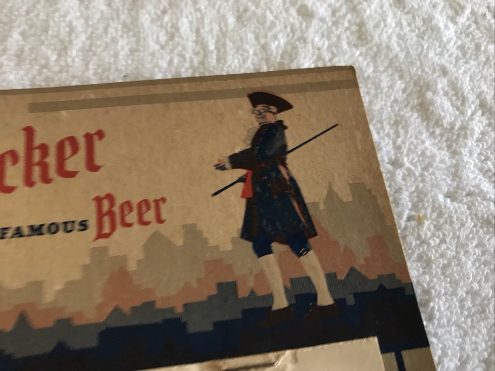 1953 KNICKERBOCKER BEER VINTAGE PARTIAL CALENDAR