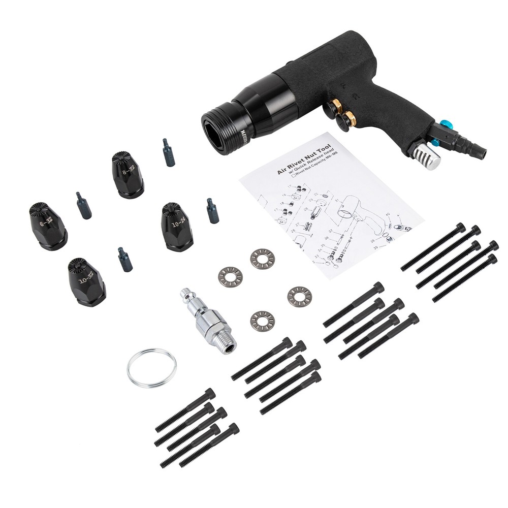 Pneumatic Rivet Nut Gun Riveting Machine Professional Air Rivet Nut Pull Setter