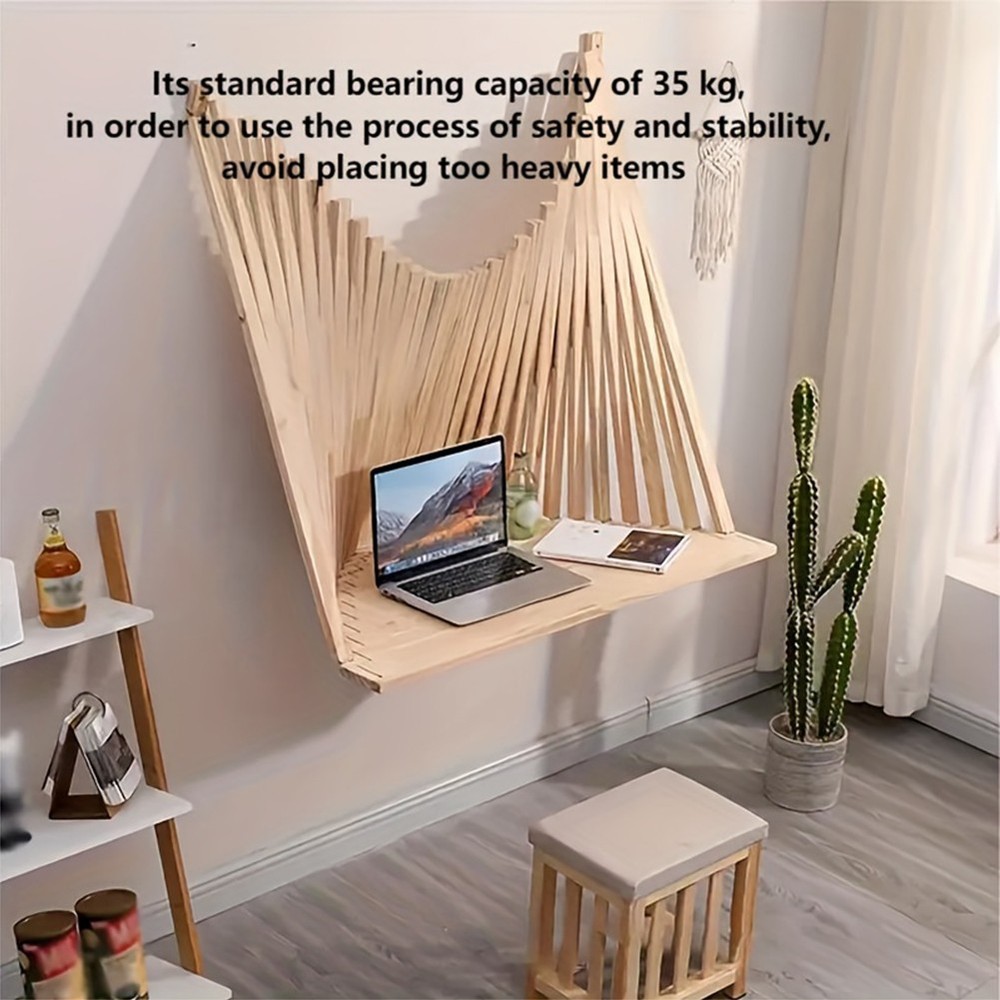 Foldable Wall Table Wall Mounted Invisible Computer Table Foldable Computer Desk