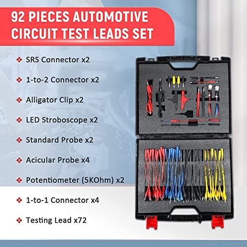 Automotive Circuit Test Leads Kit 92 Pieces, Multimeter Multi Function