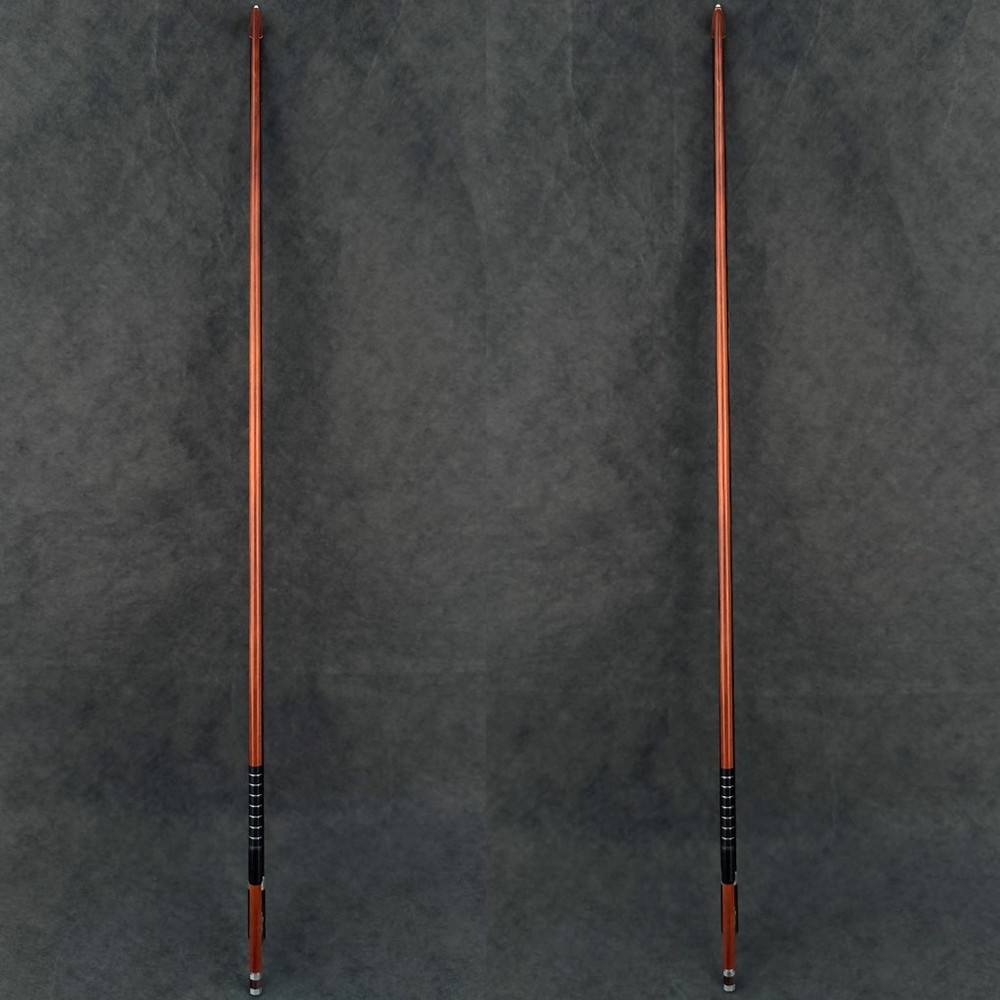D. Peccatte Copy Master Pernambuco Violin Bow 4/4 Black OX Fleur-De-Lys Silver