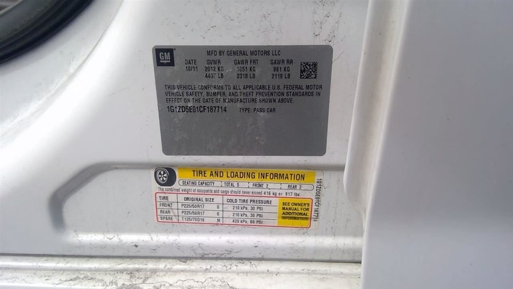 MALIBU 2012 Transmission Shift 1763743