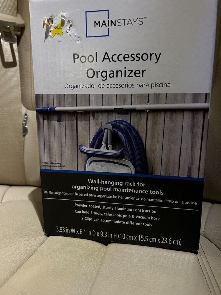 Pool Accessory Wall-hanging Rack For Organizing Pool Maintenance Tools