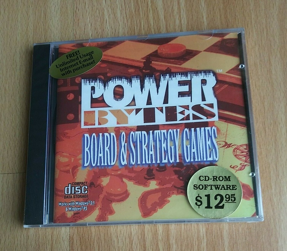 Power Bytes - Board & Strategy Games Windows CD-ROM - Digital Impact- New Sealed