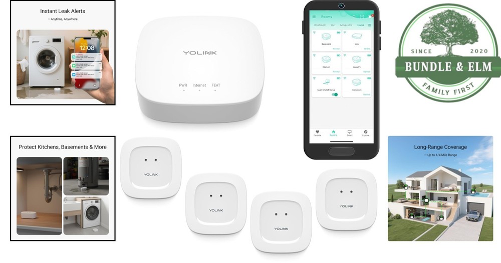 Smart Leak Detection System with Hub, Sensors, and Local Trigger Features
