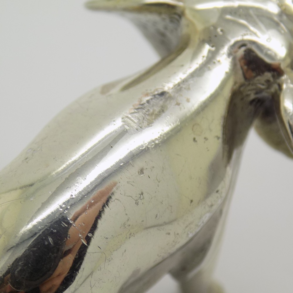 Vintage Italian Handmade Genuine Sterling Silver Large Elephant Solid Figurine