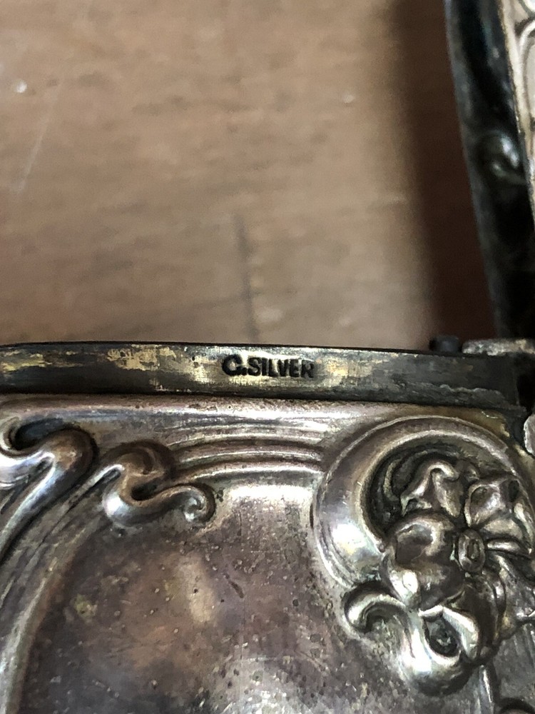 Antique Silver Match Safe Vesta Case