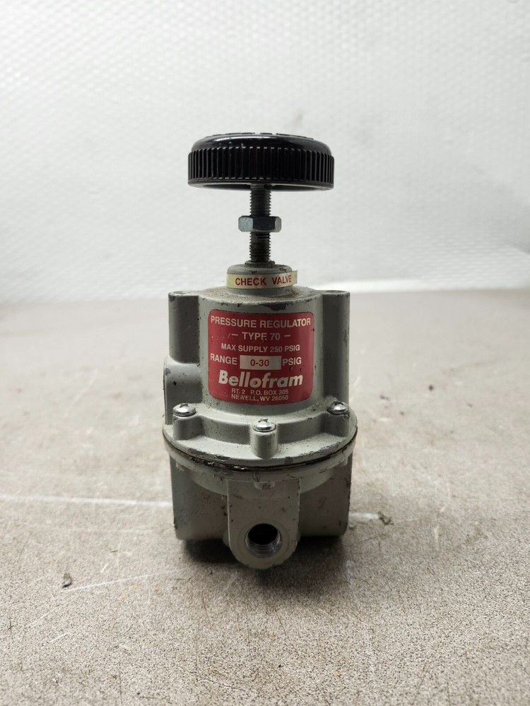USED BELLOFRAM PRESSURE REGULATOR TYPE 70 0-30 PSIG