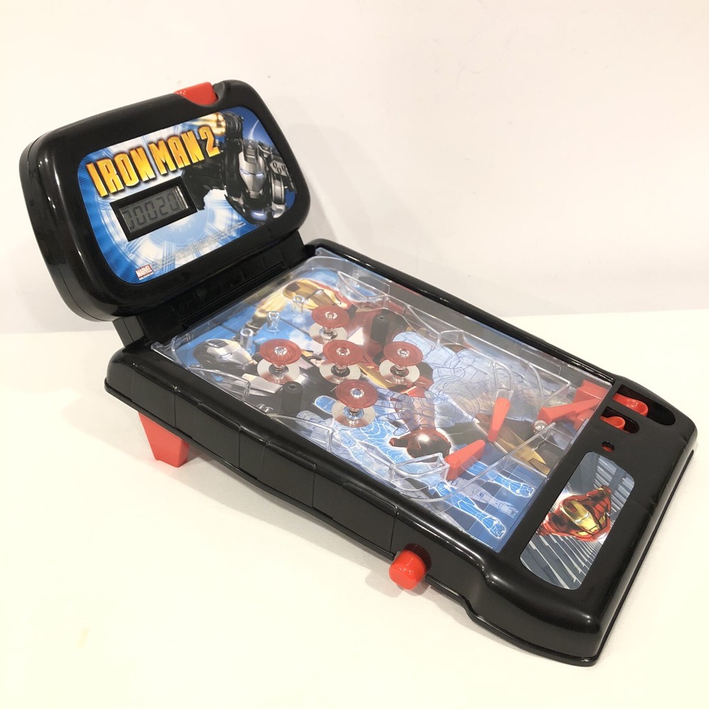 IRON MAN 2 ELECTRONIC TABLETOP PINBALL MACHINE GAME 2010 OFFICIAL MARVEL WORKS