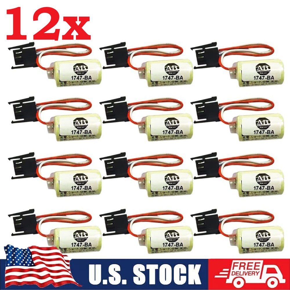 12X 1747BA Allen Bradley 1747BA Bulletin 1747 SLC500 Accessory Battery Assembly
