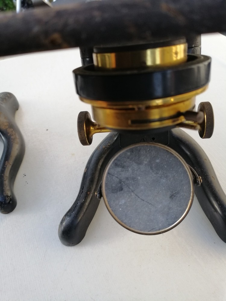 2 ANTIQUE BRASS WATSON MICROSCOPES KIMA AND SERVICES
