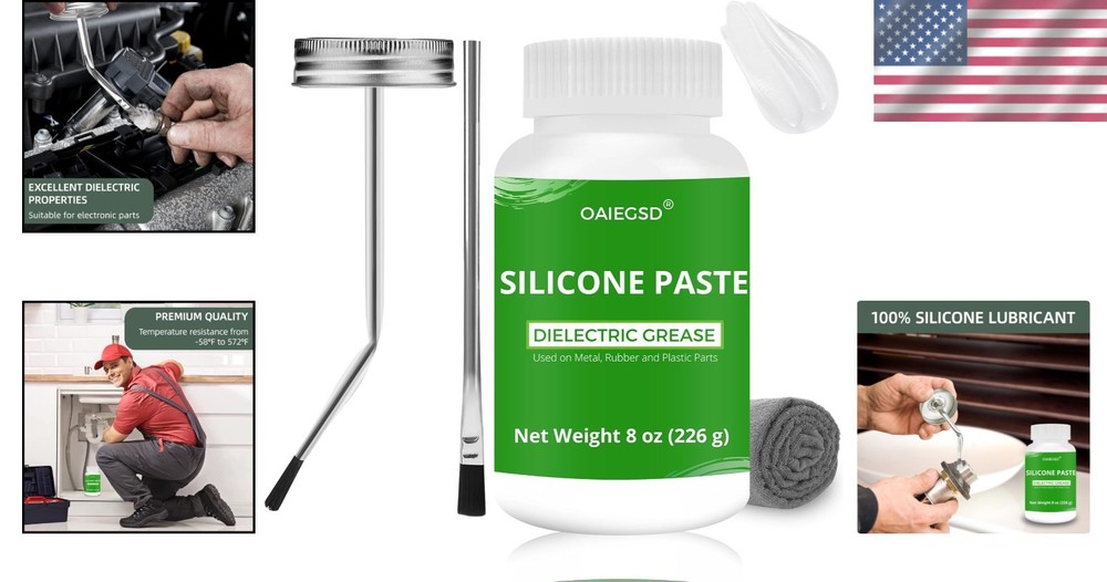 8oz Waterproof Silicone Paste & Dielectric Grease for Electrical Connectors