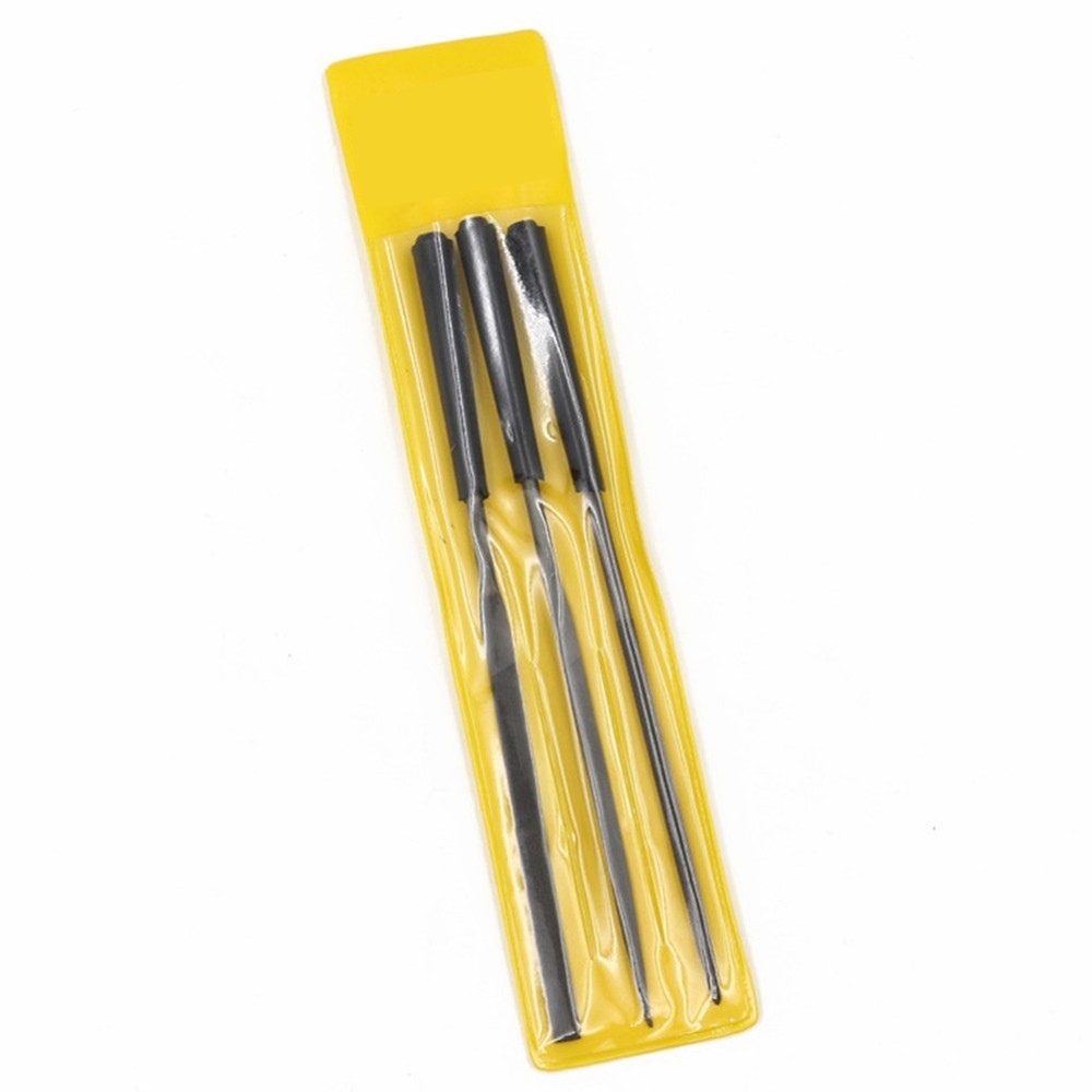 3pcs Diamond Files Convenient Easy To Use Round Silver + Black Replaceable