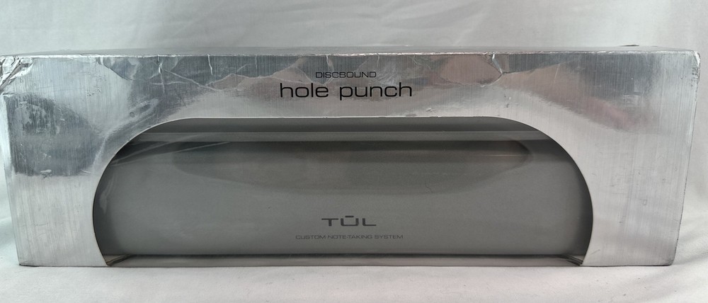 TUL Custom Note-Taking System Discbound 12-Hole Punch Silver Heavy Duty