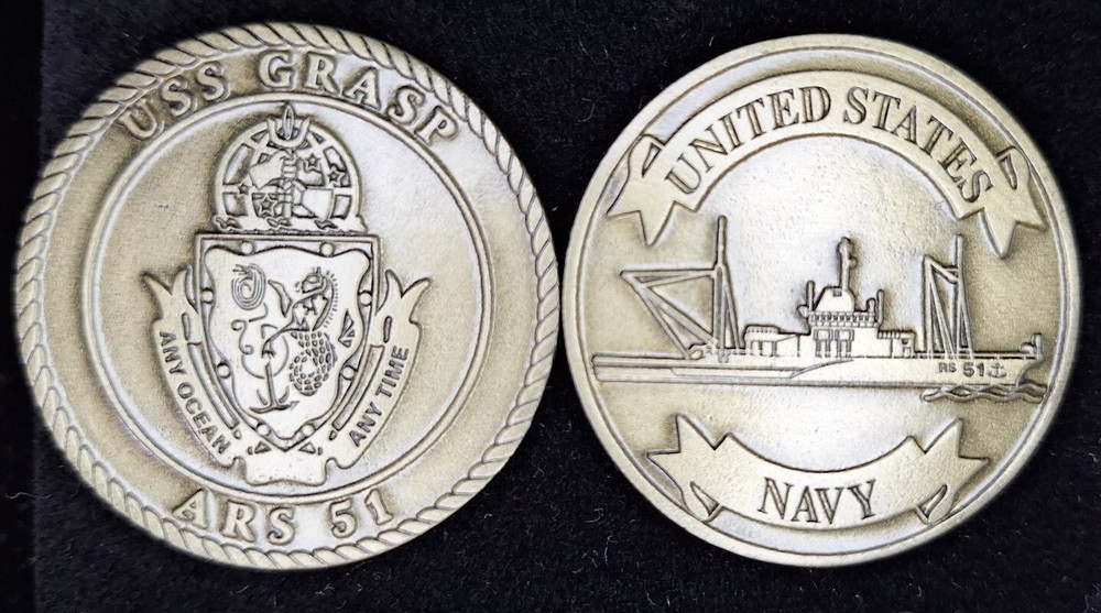 ARS-51 USS Grasp - Navy Challenge Coin