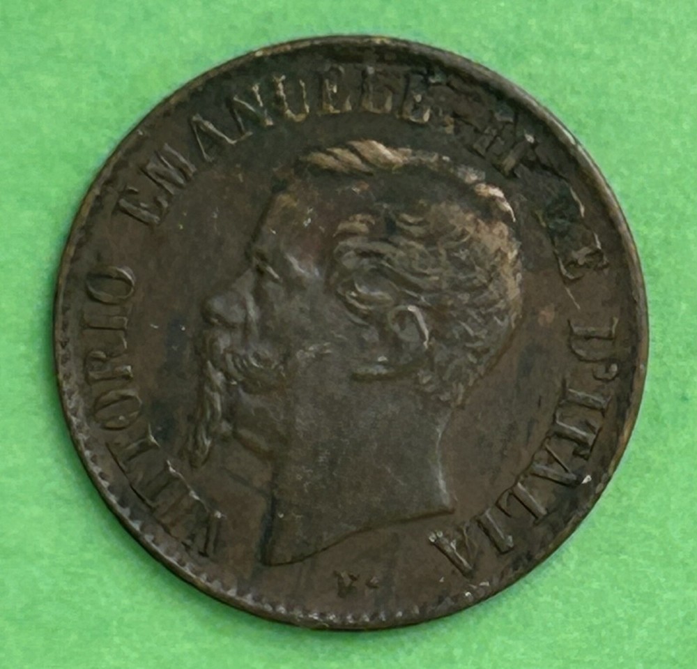 1867-M Italy 1 Centesimo Coin