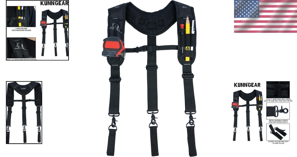 High-Density Fabric Construction Work Suspenders