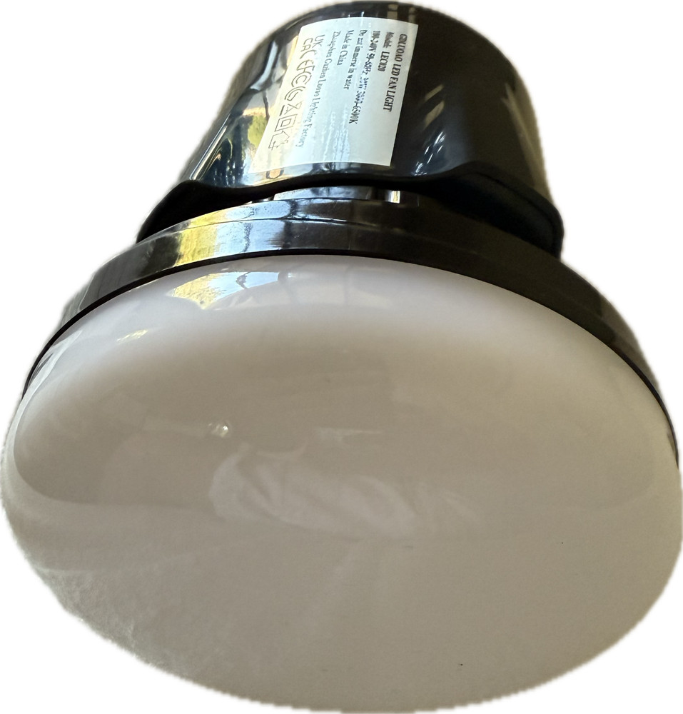 Socket Fan Light – Black Ceiling Fan with LED Light and Remote