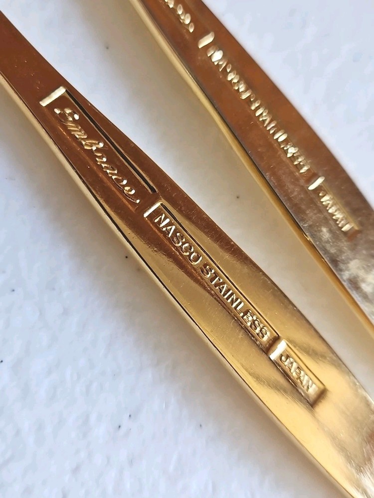 Gold Tone Serveware Lot 10 Various Patterns Read Details View