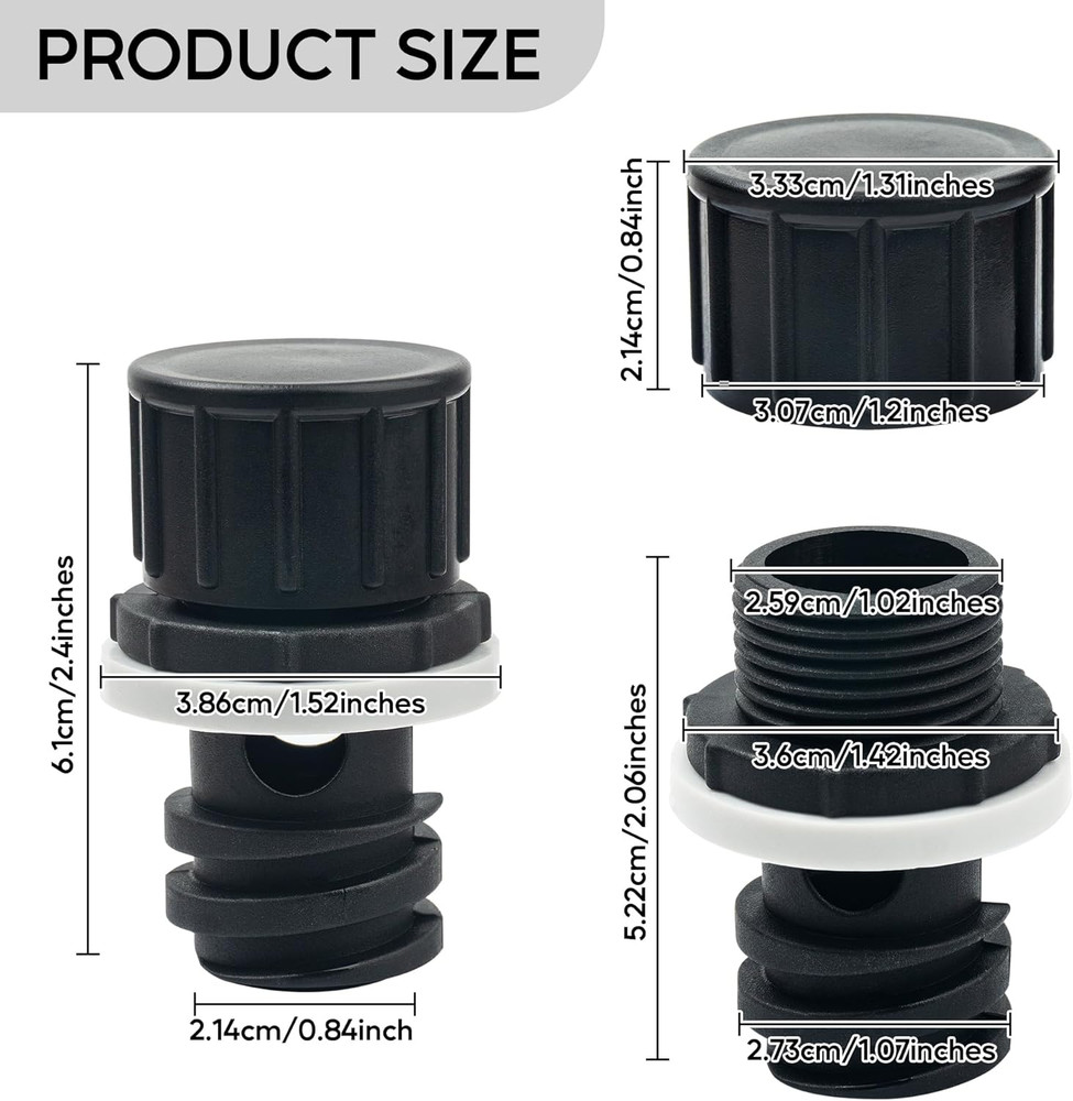 Cooler Drain Plug Hose Connection, Cooler Plug Replacement Compatible with Ye...