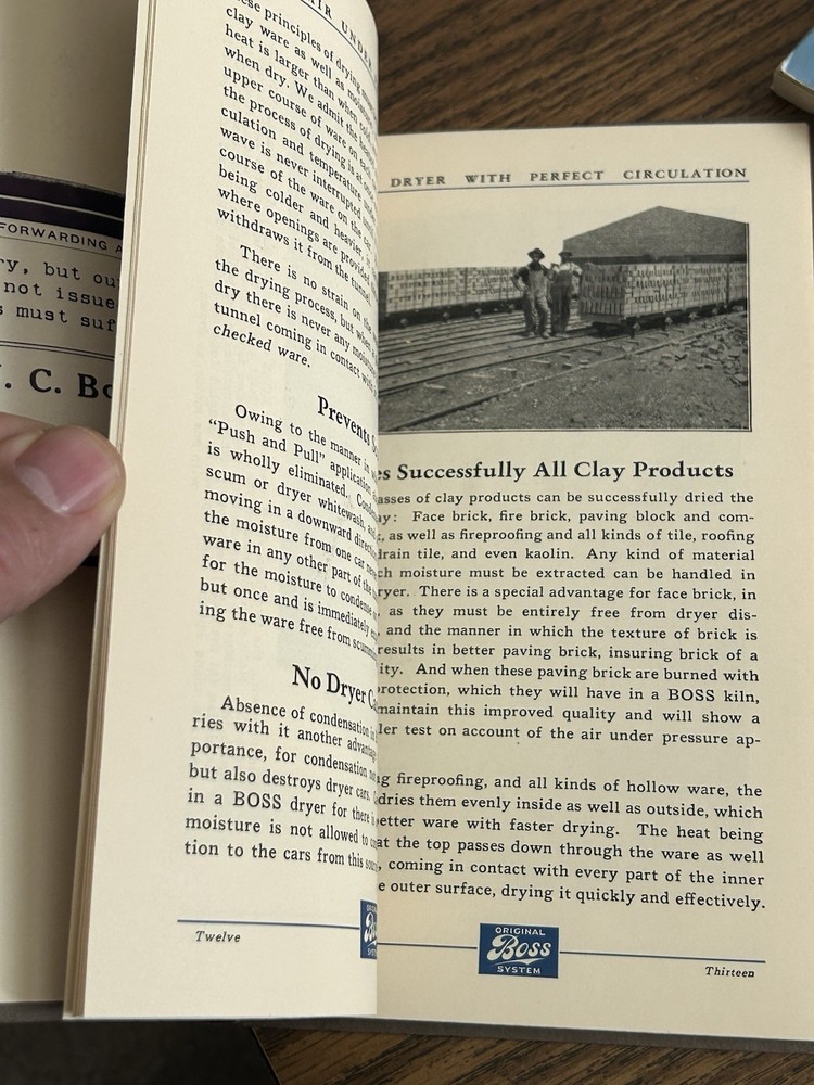 1920s J. C. Boss Engineering - Boss Systems Drying Burning Clay- Catalog Elkhart
