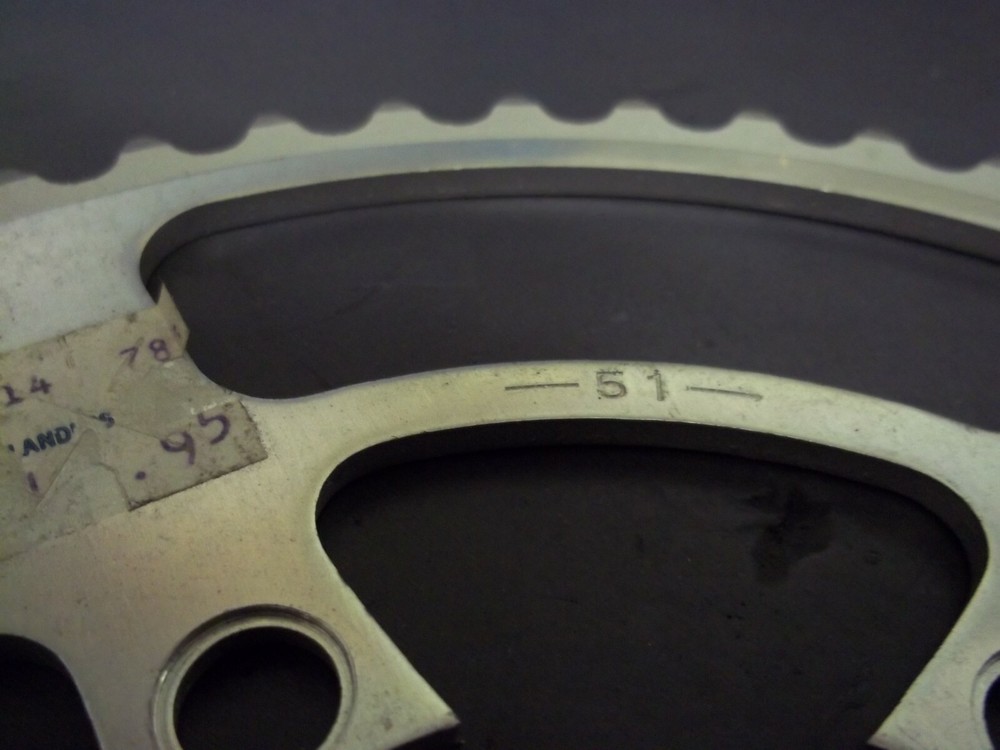 Vintage SR Chainring 85 mm bolt pattern  51 teeth