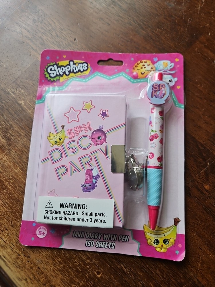 Shopkins Mini Diary With Pen