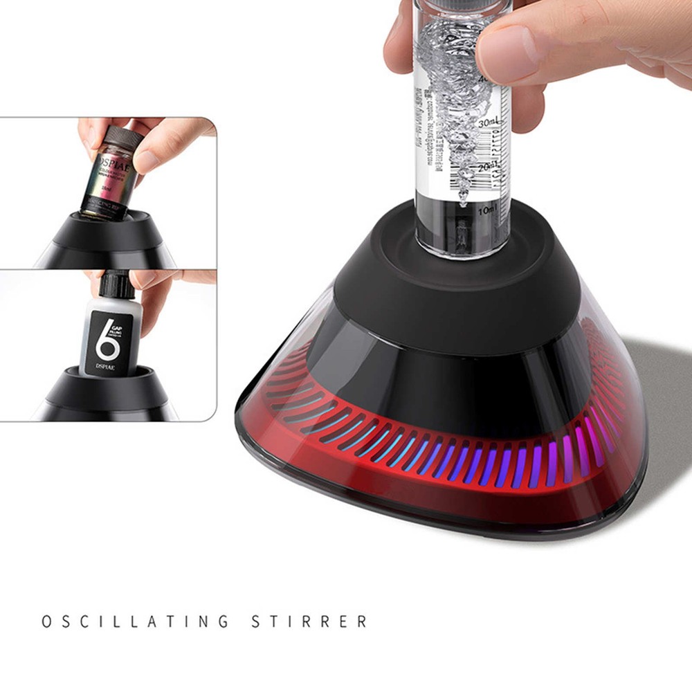 Oscillating Stirrer Tool with App Control for Paint Bottle Mixing and Modeling