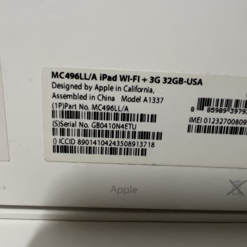 Lot Of 6 Apple iPad Empty Boxes