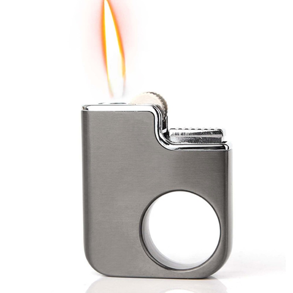 Unique Ring Lighter, Novelty Keychain Lighters, Fun Black Pocket Lighter, Coo...