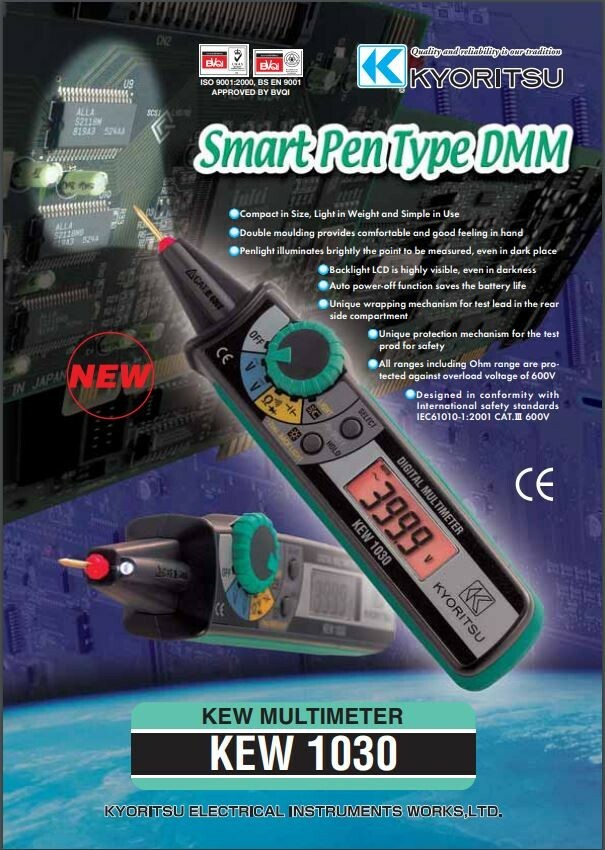 KYORITSU 1030 (Pen Type Smart Digital Multimeter)