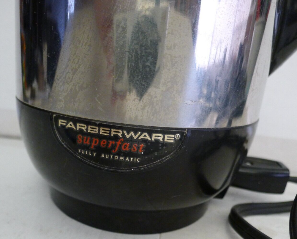 Faberware Superfast Fully Automatic 12Cup Coffee Percolator Model 142B -COMPLETE
