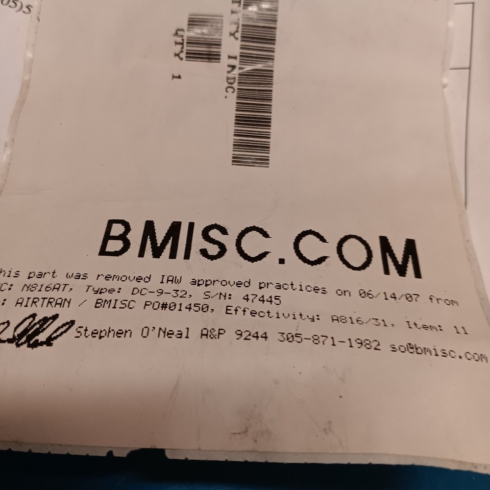 SIMMONDS FEUL QUANTITY INDICATOR B353-18 FREE SHIPPING WITH TAG