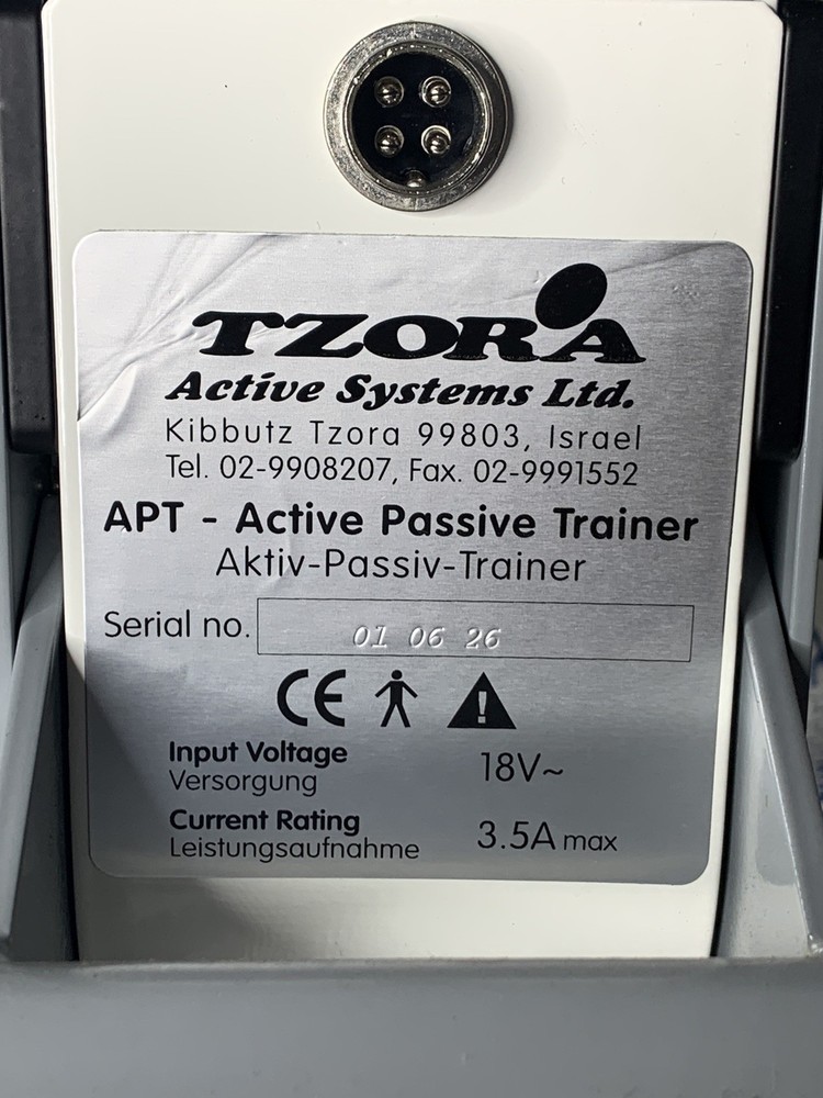 Tzora Active Passive Trainer, Physical Therapy, Exercise, Cardio Tested