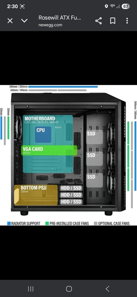 Rosewill Nighthawk Z Full Size Computer Case