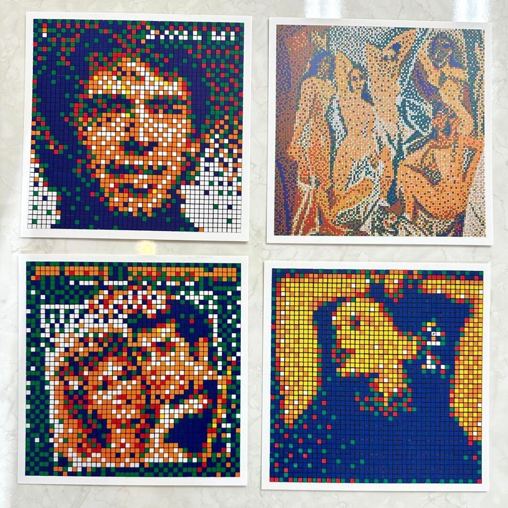 INVADER 2022 Exhibition Postcard Square & Rectangular Set of 10