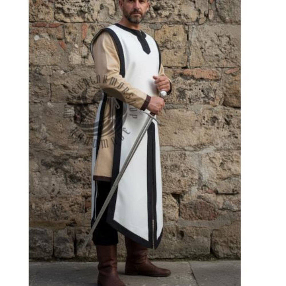 Medieval Cotton Tabard Surcoat with Side Laces Reenactment Easter