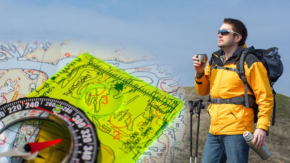 Orienteering Compass Hiking Backpacking Compass Advanced Scout Compass for ...